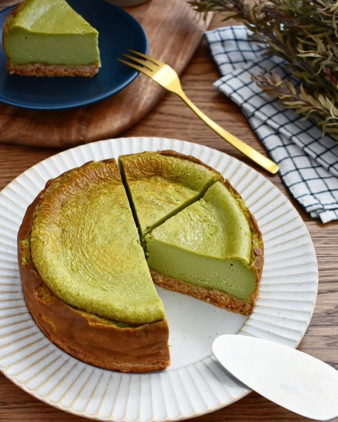 2020.12.29 抹茶のベイクドチーズケーキのサムネイル画像