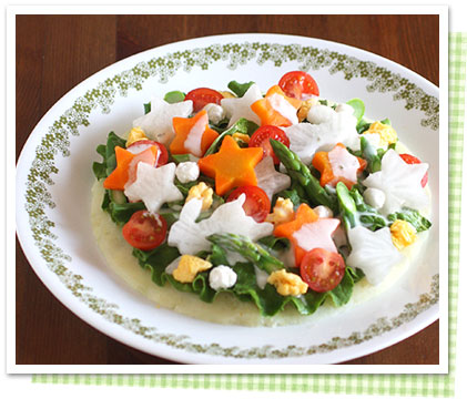 マッシュポテトと彩り野菜のランチサラダ