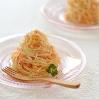 チーズドレッシングのサラダスパゲティ