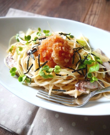 残り野菜のおろしたらこスパゲティ (2).jpg