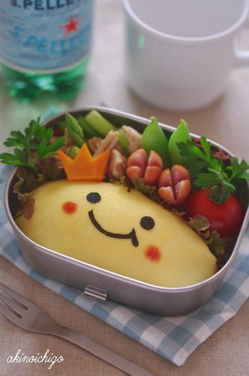 にっこりオムライスのお弁当 キャラ弁連載 15分でできる簡単