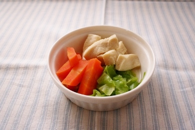 簡単 離乳食レシピ 高野豆腐のコンソメ煮 パクパク期 クーピーさんの赤ちゃんが喜ぶ離乳食レシピ 公式連載 レシピブログ
