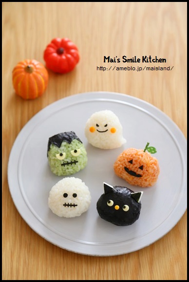 大集合♪ハロウィンキャラおにぎり