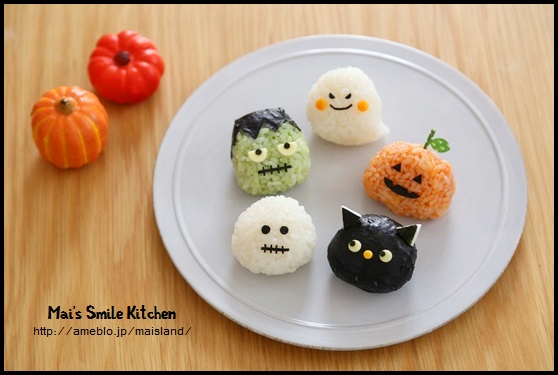 ハロウィンキャラおにぎり