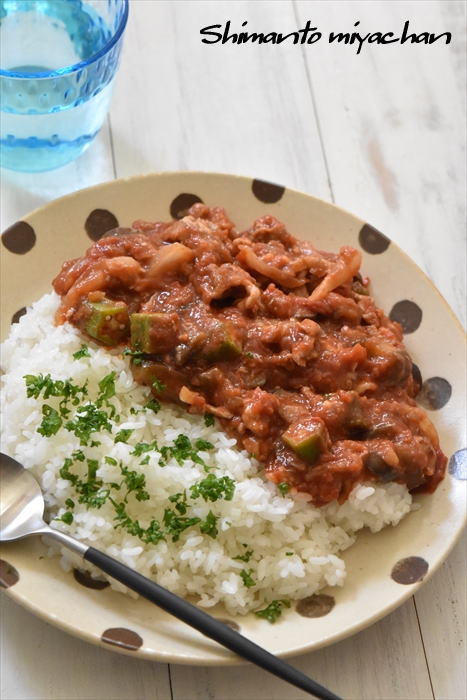 トマト缶で 夏野菜のハッシュドポーク 簡単なのに絶品 四万十みやちゃんの缶詰 レトルト食品を使ったアイデアレシピ 公式連載 レシピブログ