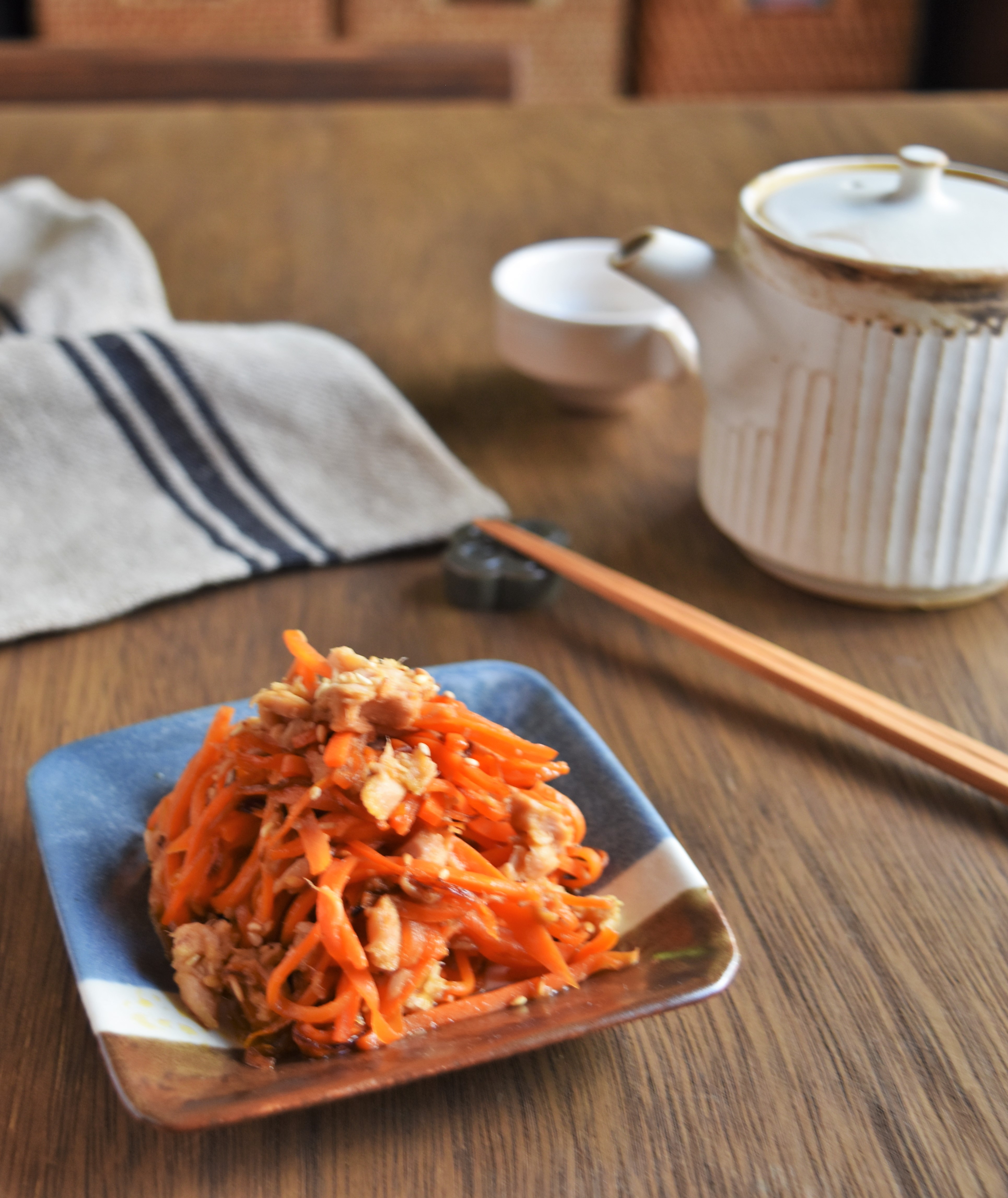 野菜が美味しい ツナと人参のだしポン炒め 小分け冷凍 お弁当おかず 楽する作りおき ゆーママの簡単お弁当おかず 公式連載 レシピブログ