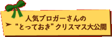 人気ブロガーさんの“とっておき”クリスマス大公開