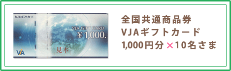 全国共通商品券VJAギフトカード1,000円分   10名さま
