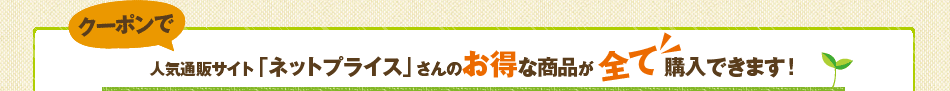 人気通販サイト「ネットプライス」さんのお得な商品が全て購入できます！