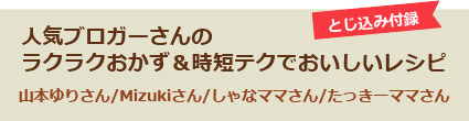 「レシピブログで話題！忙しいときでもスグでき！人気おかず」好評発売中！