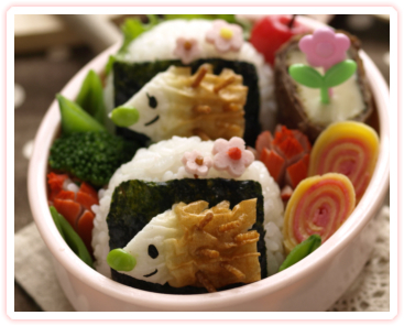 みほちんさん『簡単！ちくらで針ネズミ弁当』from なおちゃんのキャラ弁＆キャラスイーツ