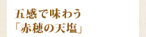 五感で味わう「赤穂の天塩」