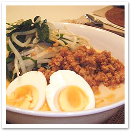 カスピ海ヨーグルトを使った冷やし坦々麺