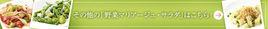 その他の「野菜マリアージュ・サラダ」はこちら！