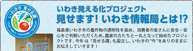 いわき見える化プロジェクト 見せます！いわき情報局とは!?