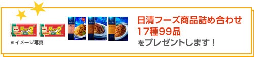 日清フーズ商品詰め合わせをプレゼントします