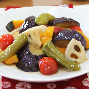 つやつや野菜の揚げ浸し