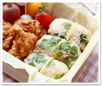 あこさん 鮭とクレソンのさわやかレモンおにぎり