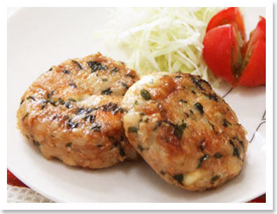 朝食にも！もちもち♪わかめとチーズの大豆お焼き