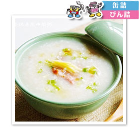 やきとり缶で参鶏湯風中華粥