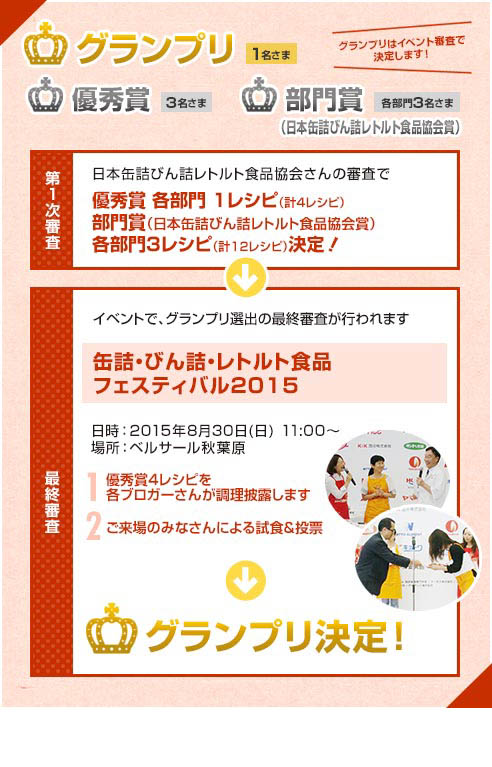 グランプリはイベント審査で決定します