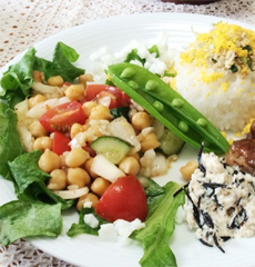 春ふわり。ヒヨコ豆と春野菜 de グレインズサラダ！