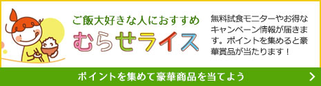 ポイントを集めて豪華商品を当てよう