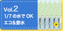 vol.2 1/7の水でOKエコ＆節水