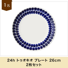 24h トゥオキオ プレート 26cm2枚セット