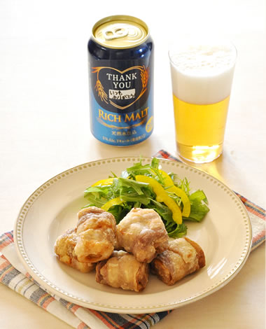 高野豆腐でボリュームカレーから揚げ