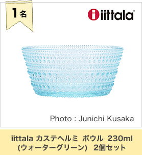 iittala カステヘルミ ボウル 230ml(ウォーターグリーン)　2個セット