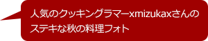 人気のクッキングラマーxmizukaxさんのステキな秋の料理フォト