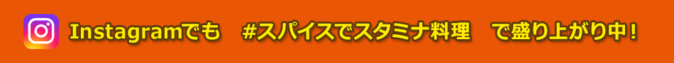 Instagramでも＜#スパイスでスタミナ料理＞盛り上がり中！