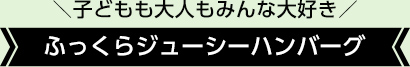 ＼子どもも大人もみんな大好き／ふっくらジューシーハンバーグ