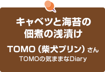 キャベツと海苔の佃煮の浅漬け