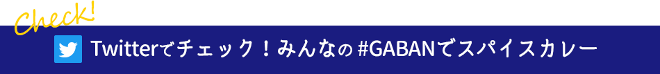 Twitterでチェック！みんなの #GABANでスパイスカレー