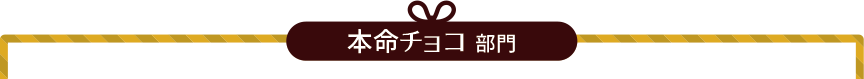 バレンタインレシピコンテスト：本命チョコ部門結果